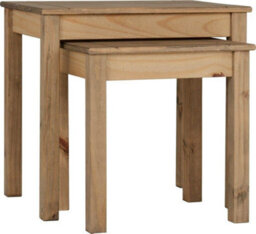 Seconique Panama 2 Table Nest In Natural Wax Finish - thumbnail 2