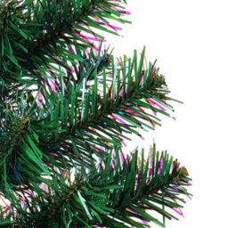 Berkfield Artificial Christmas Tree With Iridescent Tips Green 180 Cm Pvc - thumbnail 4