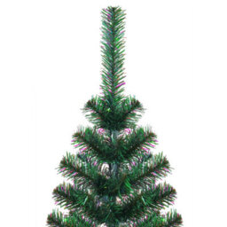 Berkfield Artificial Christmas Tree With Iridescent Tips Green 180 Cm Pvc - thumbnail 3