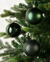 WeRChristmas Sage Green Shatterproof Christmas Baubles, 9 Pack, 10 Cm - thumbnail 3