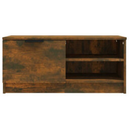 Berkfield Modern Tv Cabinet Smoked Oak 80X35X36.5 Cm Engineered Wood - thumbnail 5