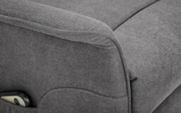 iLikeStores Rise And Recline Chair - Charcoal Grey Velvet - thumbnail 4