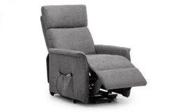 iLikeStores Rise And Recline Chair - Charcoal Grey Velvet - thumbnail 1