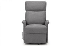 iLikeStores Rise And Recline Chair - Charcoal Grey Velvet - thumbnail 3