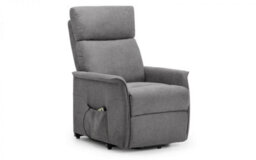 iLikeStores Rise And Recline Chair - Charcoal Grey Velvet - thumbnail 2