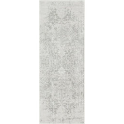 Livabliss Harput-Vintage Grey Blue Orange White Traditional Boho Living Dining Bedroom Rug 80 X 220 Cm Easy Care, Non Shedding - thumbnail 1
