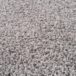 The Rugs Grey Soft Plain Design Fluffy Shaggy Rugs And Runners High Pile Living Room Kitchen Hallway 380 - thumbnail 2