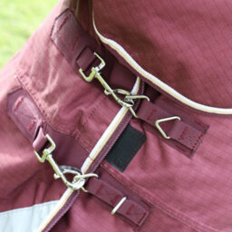 "Highlander Plus Combo Neck 100G Horse Turnout Rug Maroon (6 3"")" - thumbnail 5
