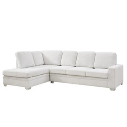 Home Detail Alana Left-Hand Facing Corner Sofa, Cream Linen - thumbnail 2