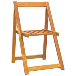 Berkfield Folding Garden Chairs 8 Pcs Solid Wood Acacia - thumbnail 3