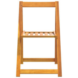 Berkfield Folding Garden Chairs 8 Pcs Solid Wood Acacia - thumbnail 4