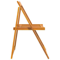 Berkfield Folding Garden Chairs 8 Pcs Solid Wood Acacia - thumbnail 6