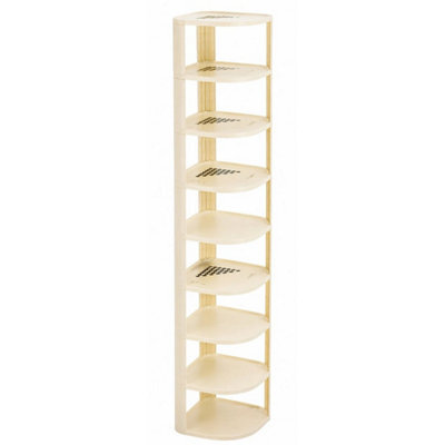 9 Tier Corner Shoe Storage Vertical Shoe Rack - image 1