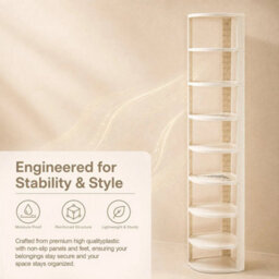 9 Tier Corner Shoe Storage Vertical Shoe Rack - thumbnail 4