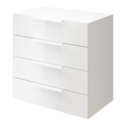 GoodHome Atomia Freestanding Matt White No Effect 4 Drawer Chest (H)750mm (W)750mm (D)450mm - thumbnail 2