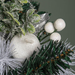 Samuel Alexander Set Of 6 19Cm Christmas Pick Decoration With White Apple And Pear - thumbnail 6