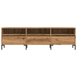 Berkfield Tv Cabinet Artisan Oak 150X30X44.5 Cm Engineered Wood - thumbnail 4