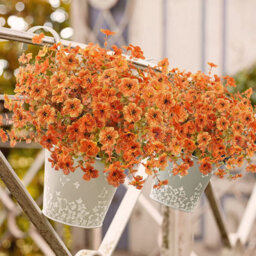 18 Pack Artificial Decorative Plants With 7 Pins For Indoor And Outdoor Use, Autumn Purple Eucalyptus 37 Cm - thumbnail 5