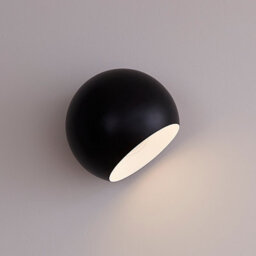 GoodHome Zosca Matt Black Wall Light - thumbnail 1