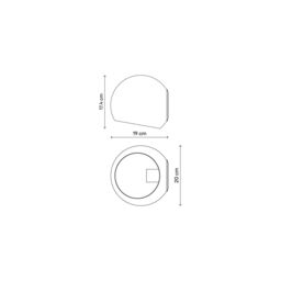 GoodHome Zosca Matt Black Wall Light - thumbnail 8