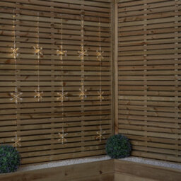 Samuel Alexander 1.2M X 1.3M Light Up Twinkling Snowflake Christmas Curtain Light With Warm White Leds - thumbnail 7