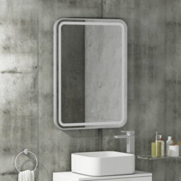 Royal Bathrooms Luna 600 X 800mm Chrome Front Lit Led Framed Bathroom Led Mirror With Demister Pad & Touch Sensor - thumbnail 3