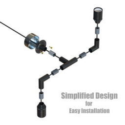 Industrial Wall Lights 20mm Conduit Pipe Modern Dual Bulb E27 Lamp Holder Fitting Wall Scone Fixture - thumbnail 7