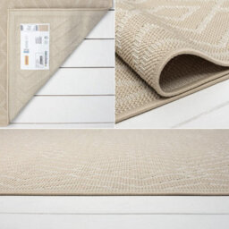 Homeart Outdoor Rugs Easy Cleaning Area Rugs For Balcony,garden,picnic,uv Weather Resistant  Beige Cream, 120 X 170 Cm - thumbnail 6