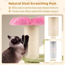 Flower Cat Tree For Indoor Cats 69 Cm Tall Small Kitten Tower - thumbnail 6
