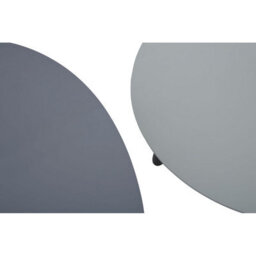 Orsina Grey Set Of 2 Nesting Tables, Triangular Nest Of Tables With Three Legs, Sturdy Side Tables For Home - thumbnail 5