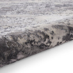 Grey Modern Rug, Abstract Metallic Marble Rug, 11mm Thick Modern Rug, Grey Rug For Bedroom, & Dining Room-120Cm X 170Cm - thumbnail 6