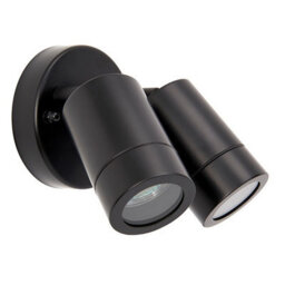 Luminosa Lighting Luminosa Palin 2 Light Outdoor Spotlight Matt Black, Glass Ip44, Gu10 - thumbnail 2