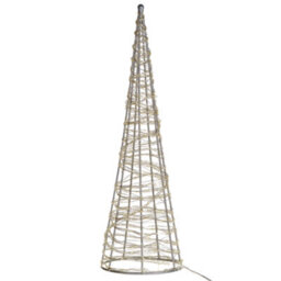 Beliani Outdoor Decoration Led Kotala Christmas Tree 57 Cm Silver - thumbnail 5