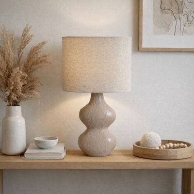 Pagazzi Lighting Pagazzi Stephanie Beige Resin Table Lamp - image 1