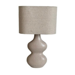 Pagazzi Lighting Pagazzi Stephanie Beige Resin Table Lamp - thumbnail 2