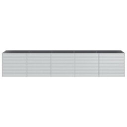 Walplus Garden Raised Bed 400X80X77 Cm Galvanized Steel Silver - thumbnail 4