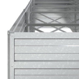 Walplus Garden Raised Bed 400X80X77 Cm Galvanized Steel Silver - thumbnail 6