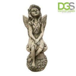Spa Stone Cast Gazing Fairy Of The Forest Ornament Ca18 - thumbnail 5