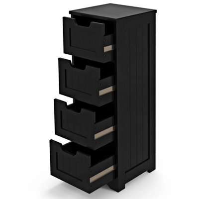 Modern Floor Storage Cabinet Freestanding Bathroom Cabinet With 4 Drawers - image 1