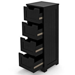 Modern Floor Storage Cabinet Freestanding Bathroom Cabinet With 4 Drawers - thumbnail 1
