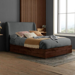 Halfden King Ottoman Storage Bed Oak And Grey Birlea - thumbnail 2