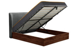 Halfden King Ottoman Storage Bed Oak And Grey Birlea - thumbnail 7