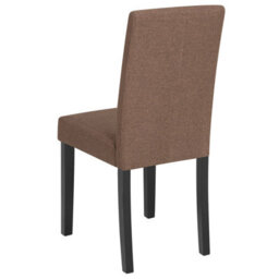 Beliani Set Of 2 Dining Chairs Broadway Fabric Brown - thumbnail 7