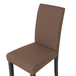 Beliani Set Of 2 Dining Chairs Broadway Fabric Brown - thumbnail 8