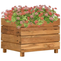 Berkfield Durable Raised Bed 50X40X38 Cm Recycled Teak And Steel - thumbnail 2