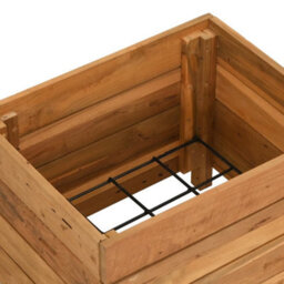 Berkfield Durable Raised Bed 50X40X38 Cm Recycled Teak And Steel - thumbnail 5