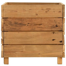 Berkfield Durable Raised Bed 50X40X38 Cm Recycled Teak And Steel - thumbnail 4
