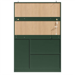 Abrihome Green 120Cm Led Buffet Cabinet With Snack Rack & Drink Holders - 4 Doors, 2 Drawers, Storage Sideboard For Kitchen,120X40X188Cm - thumbnail 8