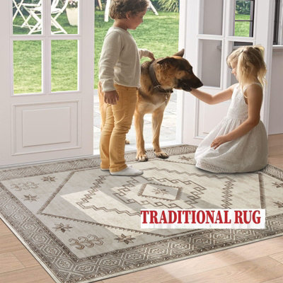 Ameha Luxury Radiant Cashmere Rug Non Slip Kitchen Bedroom Floor Mat Indoor/outdoor Rugs- 80 X 150 Cm - image 1