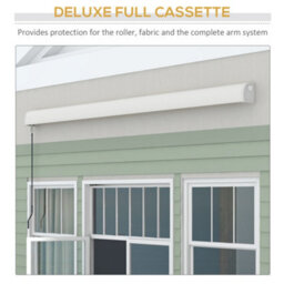 Outsunny 4 X 3(M) Electric Retractable Awning Sun Canopies For Door Window - thumbnail 5